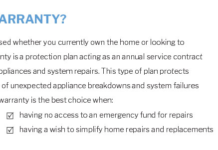 home warranty moffat